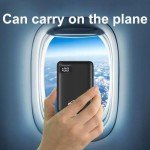 JONKUU Small Portable Phone Charger 10000mAh Quick Charge 5V/2.4 A Heated Vest/Jacket Battery Packs Dual USB LCD Display Power Bank for iPhone Android iPad Nintendo Switch and Tablets