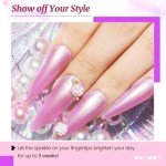 20-Color Glitter Nail Polish Set with Base & Top Coat