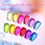 Neon Jelly Gel Nail Polish Set - 6 Colors