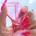 Neon Jelly Gel Nail Polish Set - 6 Colors