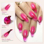 Neon Jelly Gel Nail Polish Set - 6 Colors
