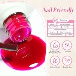 Neon Jelly Gel Nail Polish Set - 6 Colors