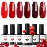 6 Red Gel Nail Polishes for DIY Nail Art