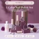 4-Pack Vegan Nail Polish Set in Fall Colors