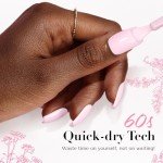 Pink Nail Polish Set - Vegan Quick Dry 2pcs