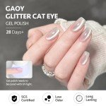 Glassy Cat Eye Glitter Nail Polish, 16ml