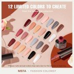 12-Color Gel Nail Polish Set for DIY Manicure