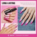 Pink Gel Nail Polish Set - 6 Bright Shades