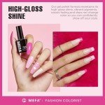 Pink Gel Nail Polish Set - 6 Bright Shades