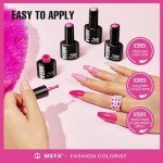 Pink Gel Nail Polish Set - 6 Bright Shades