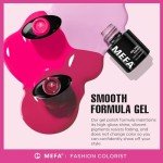 Pink Gel Nail Polish Set - 6 Bright Shades