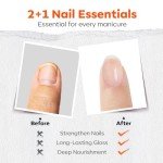 3-in-1 Nail Polish Base, Top Coat & Strengthener