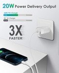 Fast Charger i Phone, 20W USB-C Wall Charger Block with 6Ft Charging Cable Compatible with IP 14/14 Pro/14 Plus/14 Pro Max/13/13 Mini/13 Pro/13 Pro Max/12/11/X/ & More