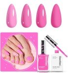 Soft Pink Nail Polish Set - 2 Pcs Under $10