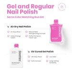 Soft Pink Nail Polish Set - 2 Pcs Under $10