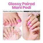 Soft Pink Nail Polish Set - 2 Pcs Under $10