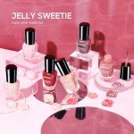 Sheer Pink Jelly Nail Polish Set for DIY Manicure