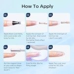 6-Color Glitter & Cat Eye Gel Nail Polish Set