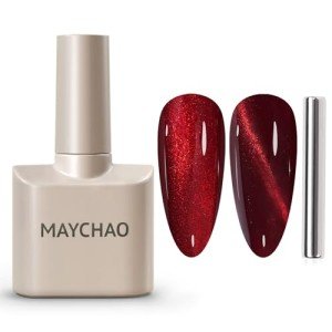 Burgundy Cat Eye Gel Nail Polish - 15ml