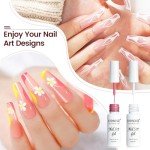 10pcs Nail Art Gel Liner Set for DIY Design
