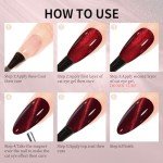 Burgundy Cat Eye Gel Nail Polish - 15ml