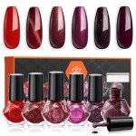 Christmas Nail Polish Set - 6 Mini Colors