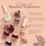 8-Color Brown Nude Glitter Nail Polish Set