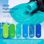 Beetles Summer Blue Gel Nail Polish Set