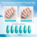 Beetles Summer Blue Gel Nail Polish Set