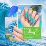 Beetles Summer Blue Gel Nail Polish Set