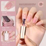 Jelly Pink Gel Nail Polish Set - 6 Colors