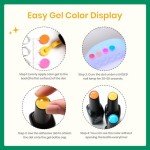 Colorful Beetles Gel Nail Polish Set - 6 Pack