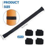 Adjustable Stretch Yoga Mat Strap - 4 Pack