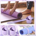 Yoga Mat Strap Bands - Light Purple (2 Pcs)