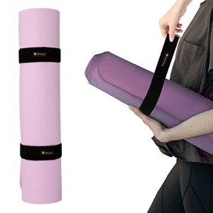 Aolamegs 2-Pack Elastic Yoga Mat Straps