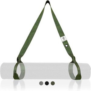 Yoga Mat Carry Strap - Durable & Comfortable (Green)