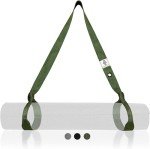 Yoga Mat Carry Strap - Durable & Comfortable (Green)