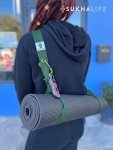 Yoga Mat Carry Strap - Durable & Comfortable (Green)