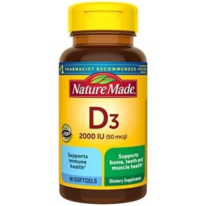 Nature Made Vitamin D3 2000 IU Softgels