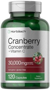 Cranberry Extract with Vitamin C - 120 Capsules