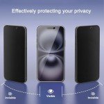 Ailun 3Pack Privacy Screen Protector for iPhone 16 Plus [6.7 inch]+3Pack Camera Lens Protector,Dynamic Island Compatible,Anti Spy Private Tempered Glass[9H Hardness][6 Pack]