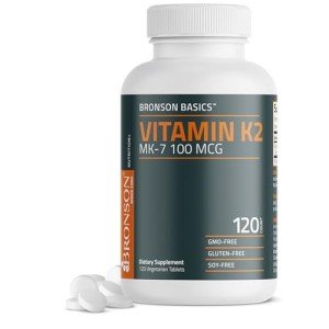Bronson Vitamin K2 MK-7 100 MCG, 120 Tablets