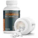 Bronson Vitamin K2 MK-7 100 MCG, 120 Tablets