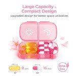 AUVON XL Weekly Pill Organizer for Easy Filling