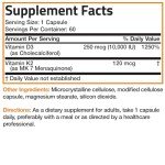 Vitamin K2 & D3 Extra Strength Supplement, 60 Capsules