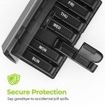 AUVON XL Weekly Pill Organizer for Medication