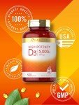 Carlyle Vitamin D3 5000 IU Softgels - 500 Count