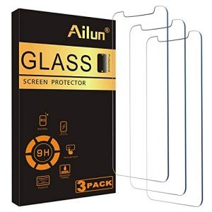 Ailun for Apple iPhone 11 Pro/iPhone Xs/iPhone X Screen Protector,3 Pack, 5.8 Inch Display, Tempered Glass 2.5D Edge Work Most Case [NOT for iPhone 11 6.1 inch]