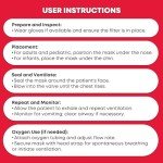 CPR Mask Combo Kit with Gloves & Prep Pads