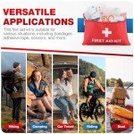 107-Piece Emergency First Aid Kit for Travel